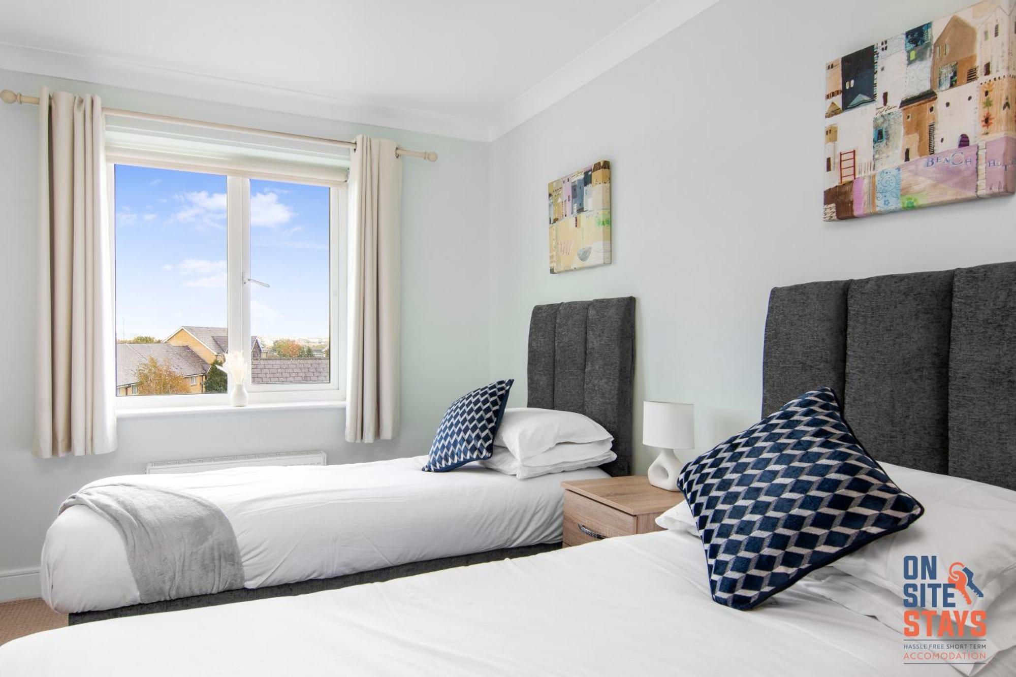 Onsitestays - Cosy 2-Bedroom Apartment With Free Parking, Wi-Fi & London Links Northfleet Esterno foto