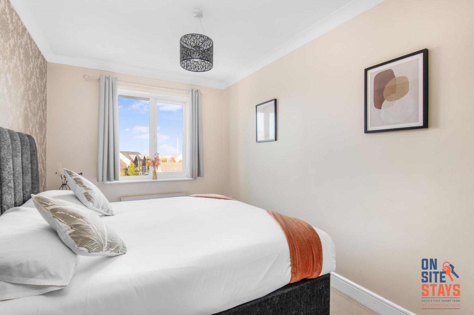 Onsitestays - Cosy 2-Bedroom Apartment With Free Parking, Wi-Fi & London Links Northfleet Esterno foto